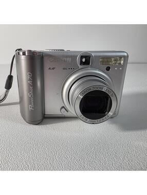Canon PowerShot A70 3.0MP Digital Camera Turns On And Takes Photos Black Screen